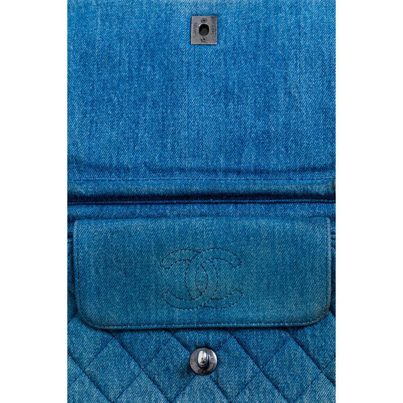 Chanel Denim Fringe CC Crossbody Chain shoulder Bag - Picture 7 of 9